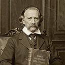 Historisches Foto von Graf Ortho mit seinem ersten Wörterbuch